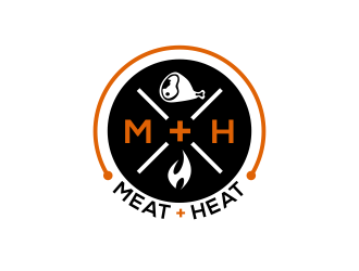 Meat [plus sign] Heat  logo design by kopipanas