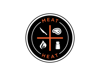 Meat [plus sign] Heat  logo design by uptogood