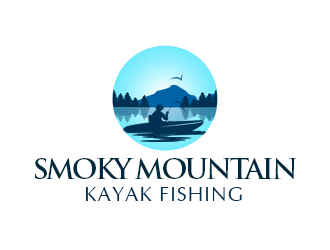 Smoky Mountain Kayak Fishing logo design by kunejo