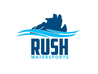 Rush Watersports logo design by AamirKhan