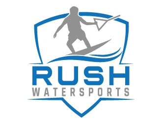 Rush Watersports logo design by MonkDesign