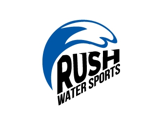 Rush Watersports logo design by Foxcody