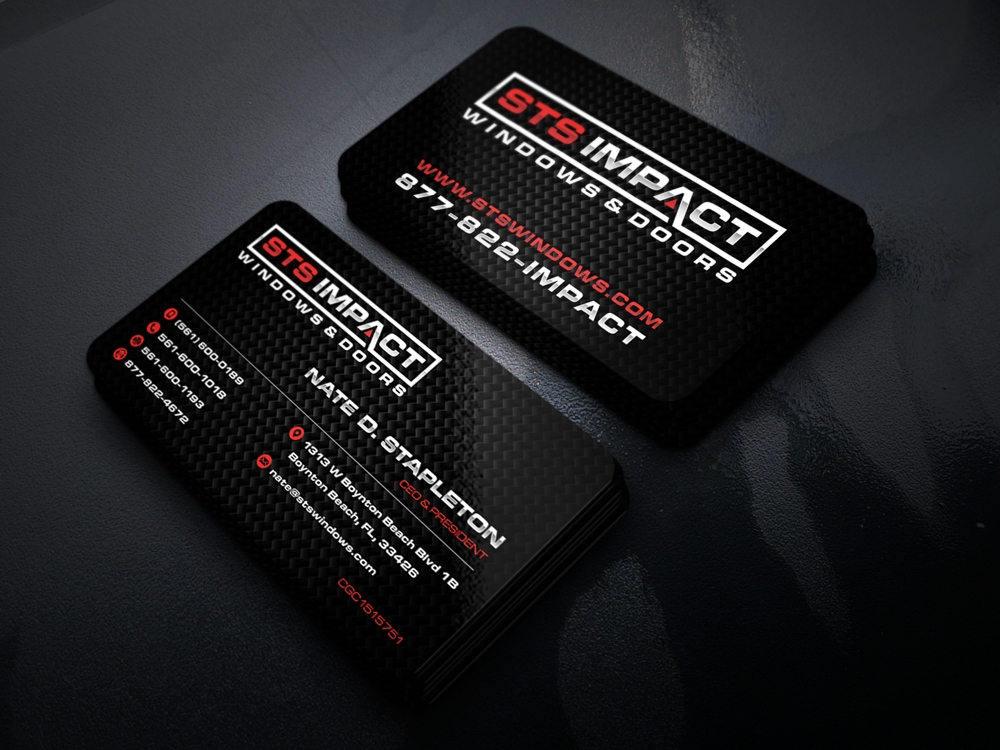 STS Windows & Doors logo design by KHAI