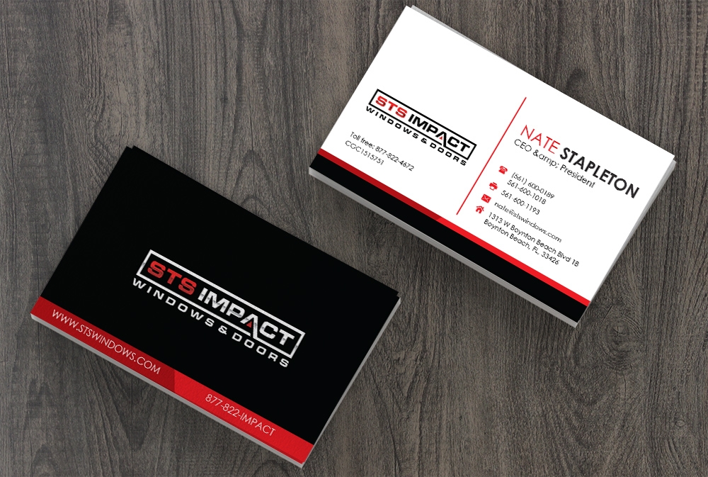 STS Windows & Doors logo design by Shailesh