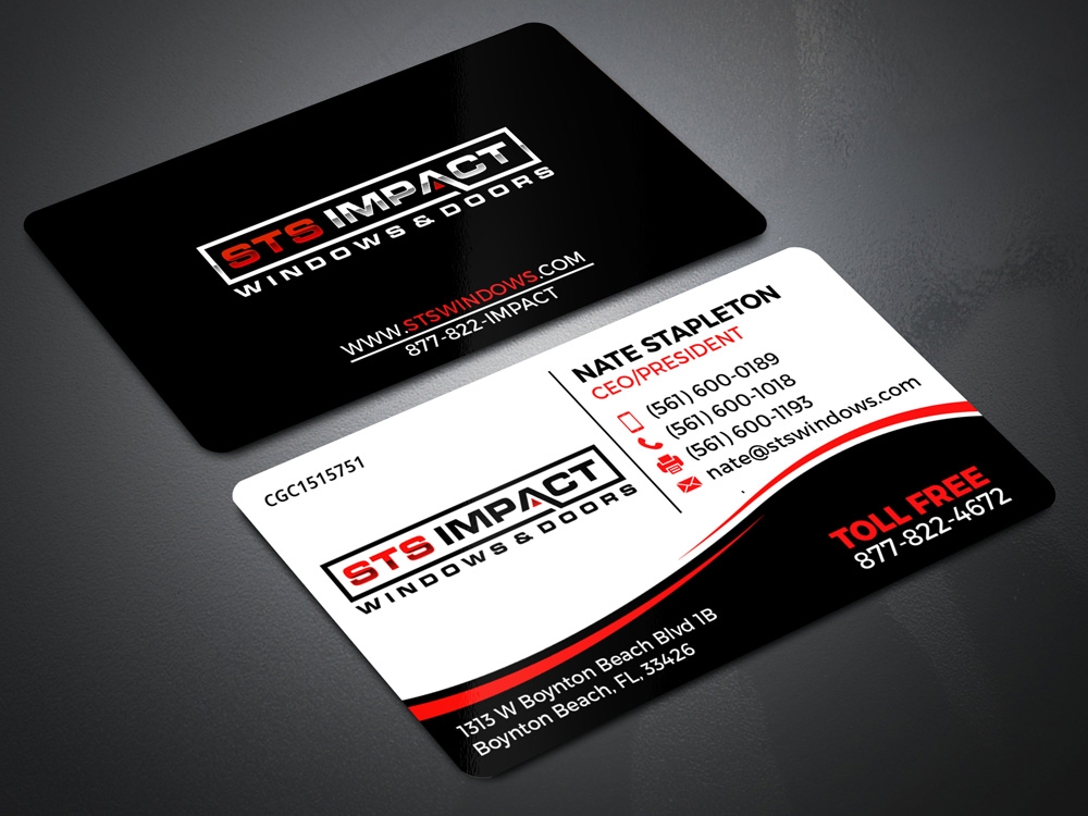 STS Windows & Doors logo design by Gelotine