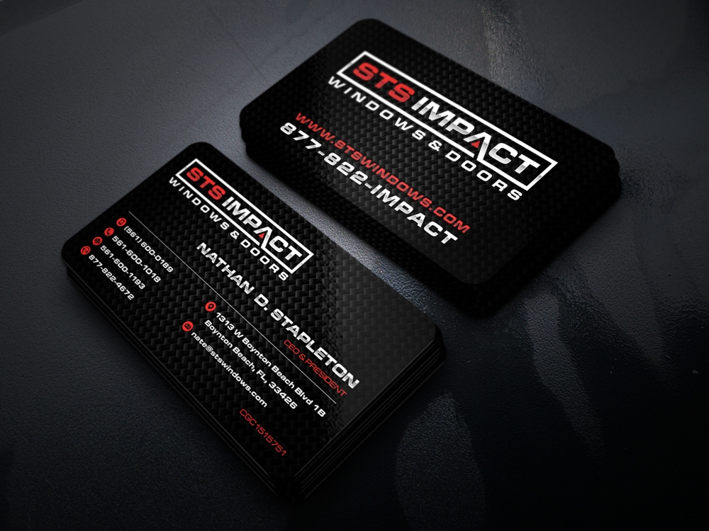 STS Windows & Doors logo design by KHAI