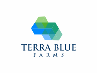 Terra Blue Farms logo design by Mahrein