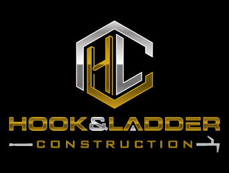 Hook & Ladder Construction logo design by pencilhand