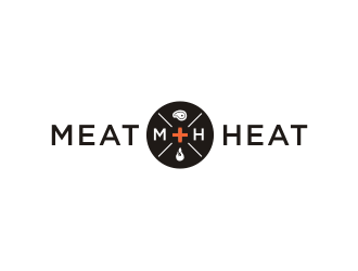 Meat [plus sign] Heat  logo design by Sheilla