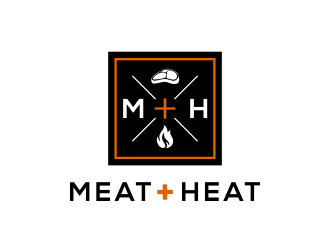 Meat [plus sign] Heat  logo design by kopipanas