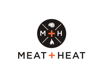 Meat [plus sign] Heat  logo design by Sheilla