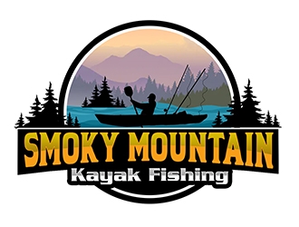 Smoky Mountain Kayak Fishing logo design by PrimalGraphics