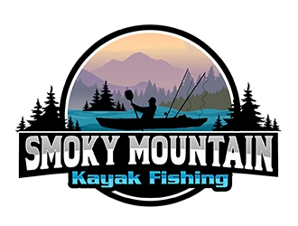 Smoky Mountain Kayak Fishing logo design by PrimalGraphics