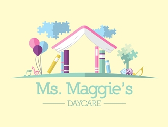 Ms. Maggie’s Daycare LLC logo design by openyourmind