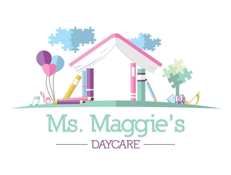 Ms. Maggie’s Daycare LLC logo design by openyourmind