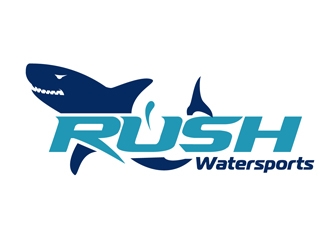 Rush Watersports logo design by DreamLogoDesign