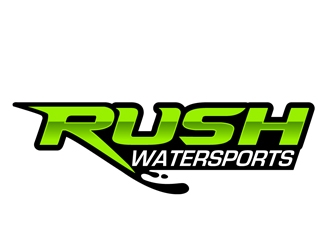 Rush Watersports logo design by DreamLogoDesign