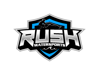 Rush Watersports logo design by coco