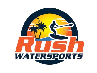 Rush Watersports logo design by AamirKhan