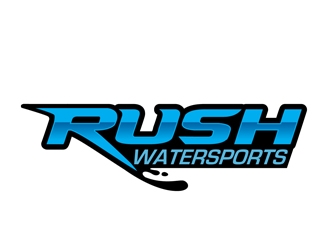 Rush Watersports logo design by DreamLogoDesign