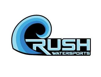 Rush Watersports logo design by Ultimatum