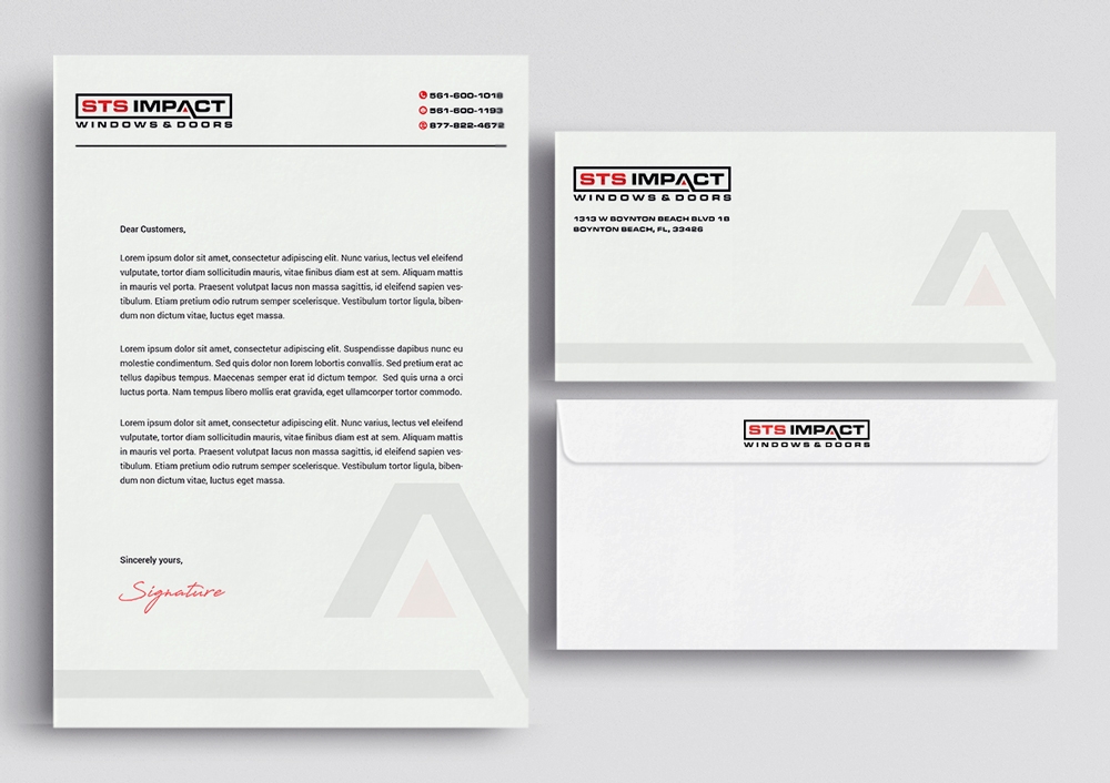 STS Windows & Doors logo design by KHAI