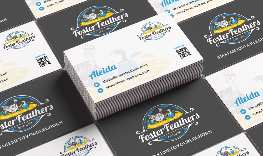 Foster Feathers logo design by Frenic