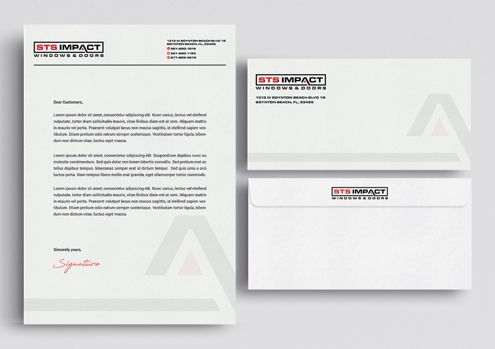 STS Windows & Doors logo design by KHAI