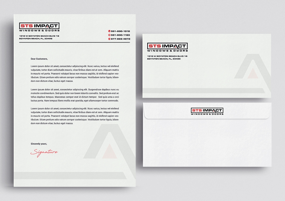 STS Windows & Doors logo design by KHAI