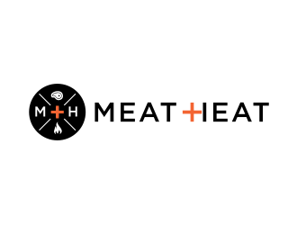 Meat [plus sign] Heat  logo design by Sheilla