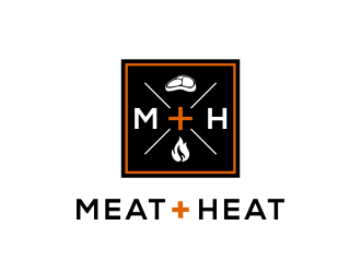 Meat [plus sign] Heat  logo design by kopipanas