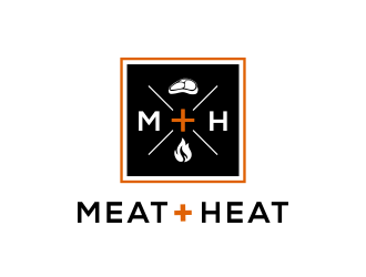 Meat [plus sign] Heat  logo design by kopipanas