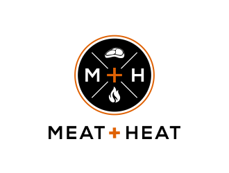 Meat [plus sign] Heat  logo design by kopipanas