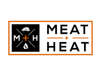 Meat [plus sign] Heat  logo design by kopipanas