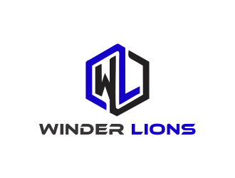 Winder Lions logo design by giphone