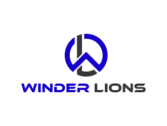 Winder Lions logo design by giphone