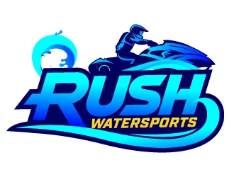 Rush Watersports logo design by jaize