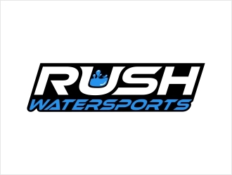 Rush Watersports logo design by Shabbir