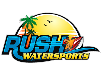 Rush Watersports logo design by coco