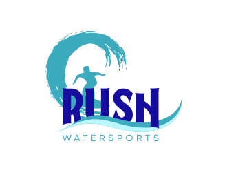Rush Watersports logo design by Kopiireng