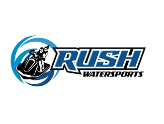 Rush Watersports logo design by VhienceFX