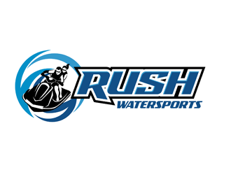 Rush Watersports logo design by VhienceFX