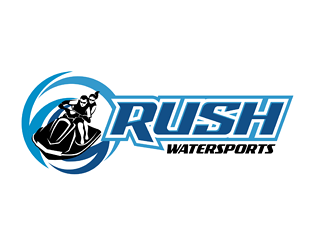 Rush Watersports logo design by VhienceFX