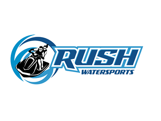 Rush Watersports logo design by VhienceFX
