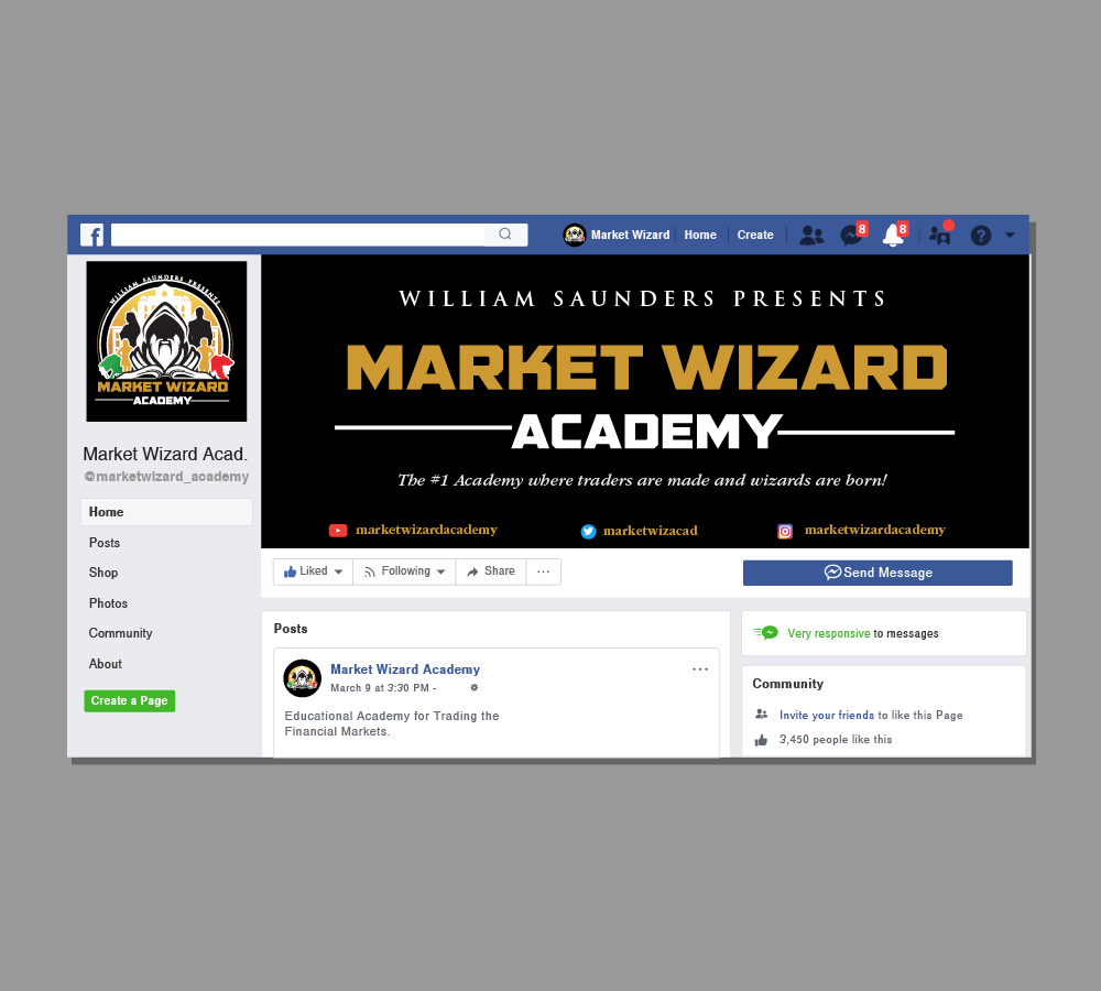 Market Wizard Academy logo design by SOLARFLARE