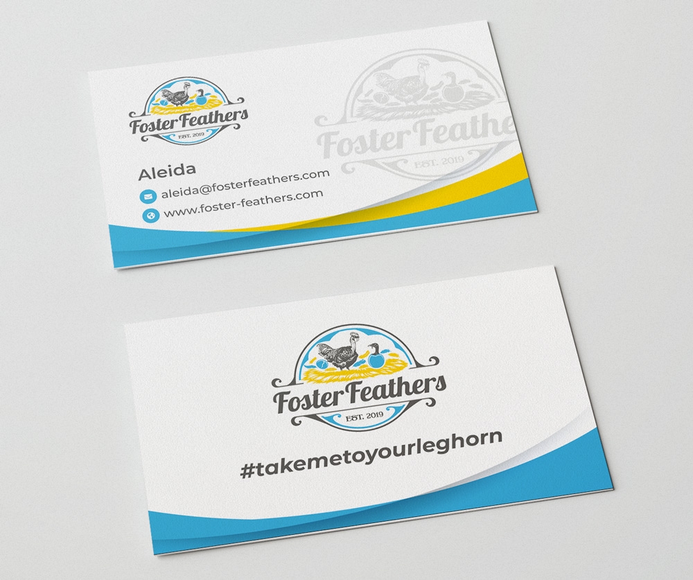 Foster Feathers logo design by fillintheblack