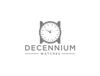 Decennium Watches logo design by bricton