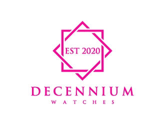 Decennium Watches logo design by BrainStorming