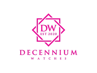 Decennium Watches logo design by BrainStorming