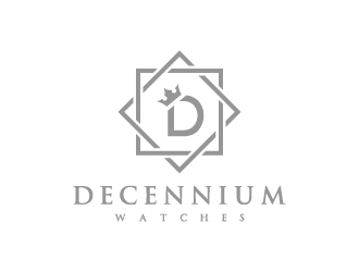 Decennium Watches logo design by BrainStorming